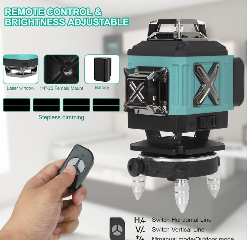 KraftTech 4D 16 Vonalas Zöld Lézer