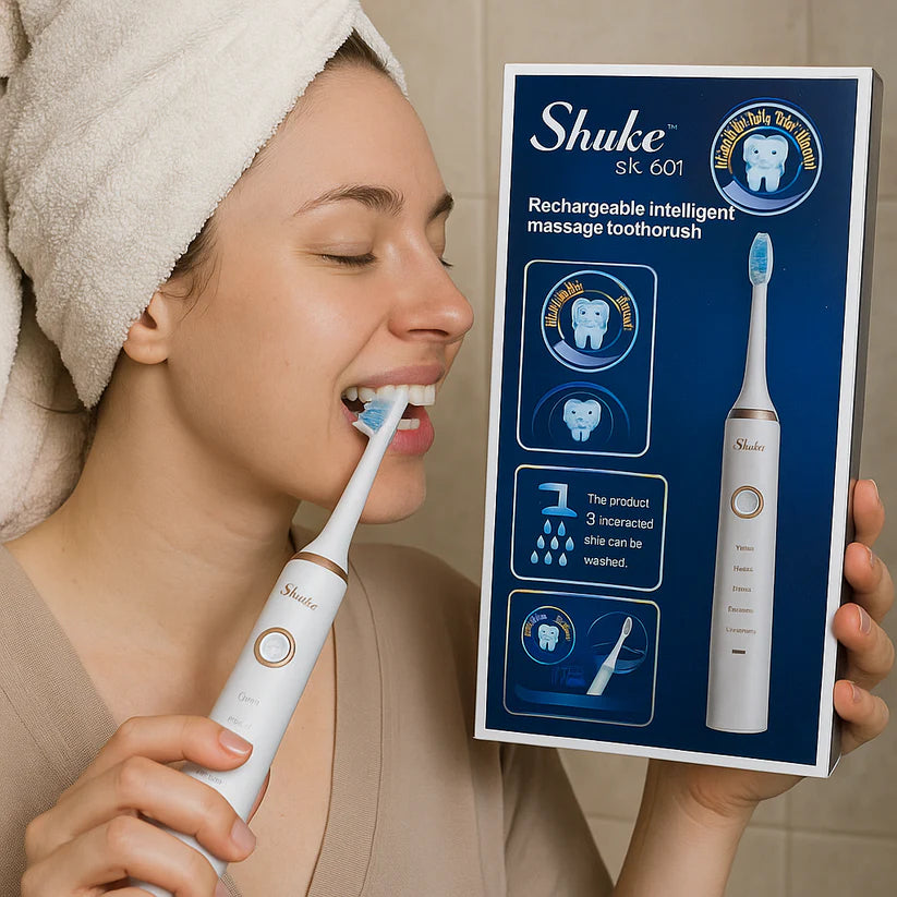 Intelligens Újratölthető Elektromos Fogkefe (1+1 AJÁNDÉK)