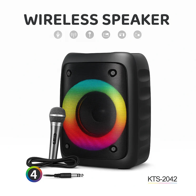 Vezeték nélküli Bluetooth hangszóró mikrofonnal