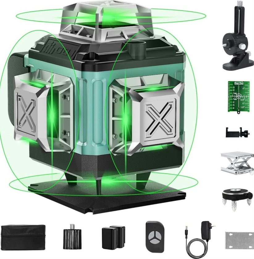 KraftTech 4D 16 Vonalas Zöld Lézer