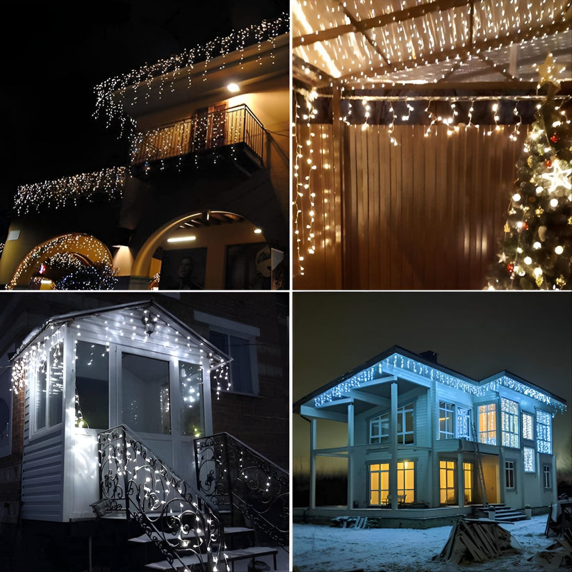 Karácsonyi díszfények hidegfehér színben 1+1 ingyen